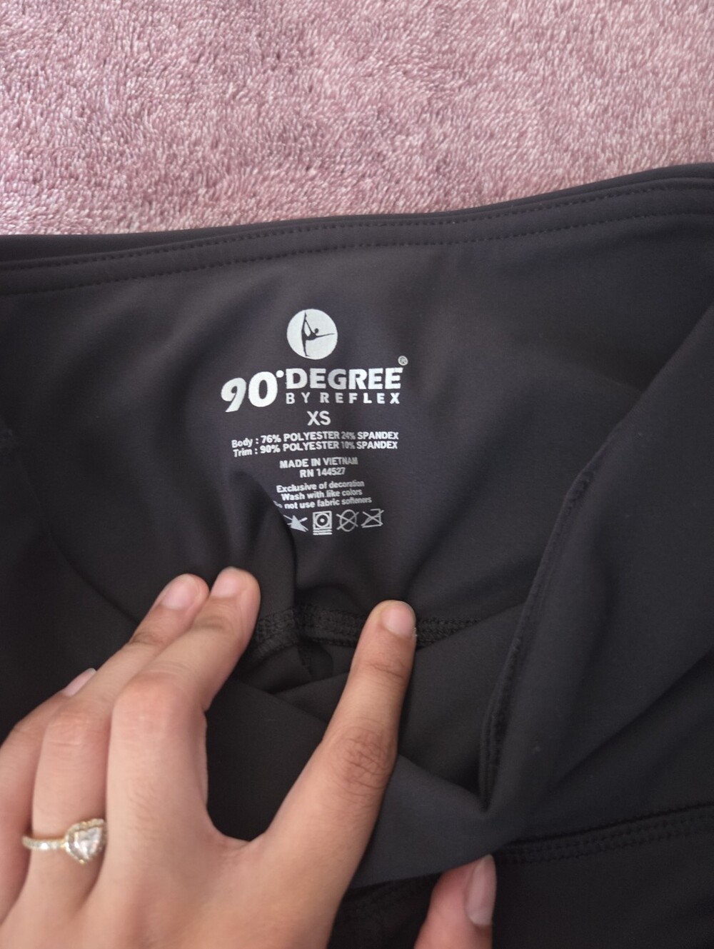 90 Degree by Reflex Black XS Leggings